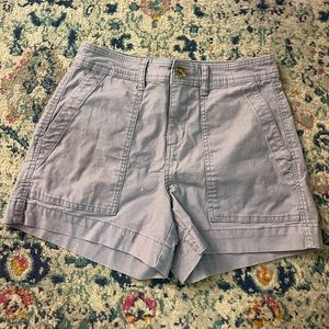 Target Grey Cargo Button Stretch Shorts